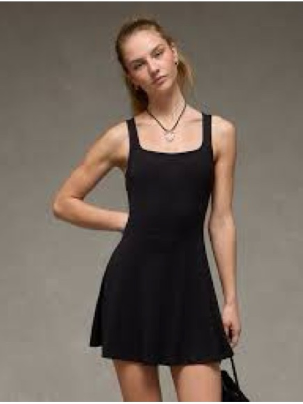AE knit flare and fit mini skirt dress